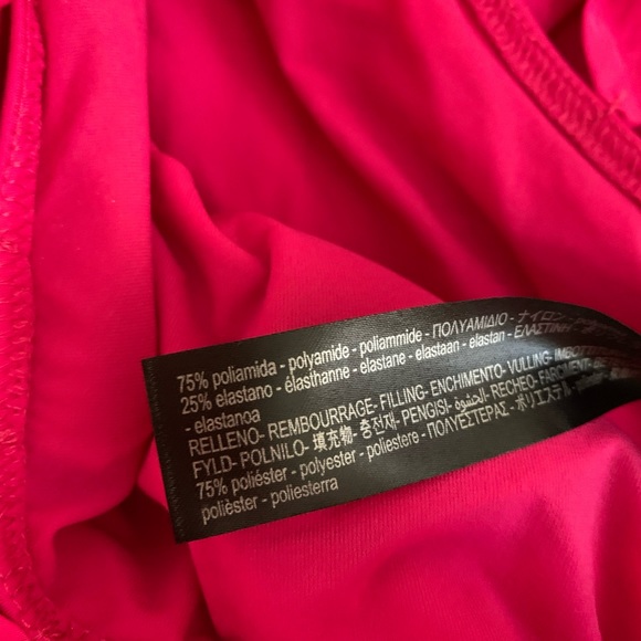 ZARA size XL hot pink one shoulder Ruffle Swimsuit brand new with tags - Picture 12 of 16
